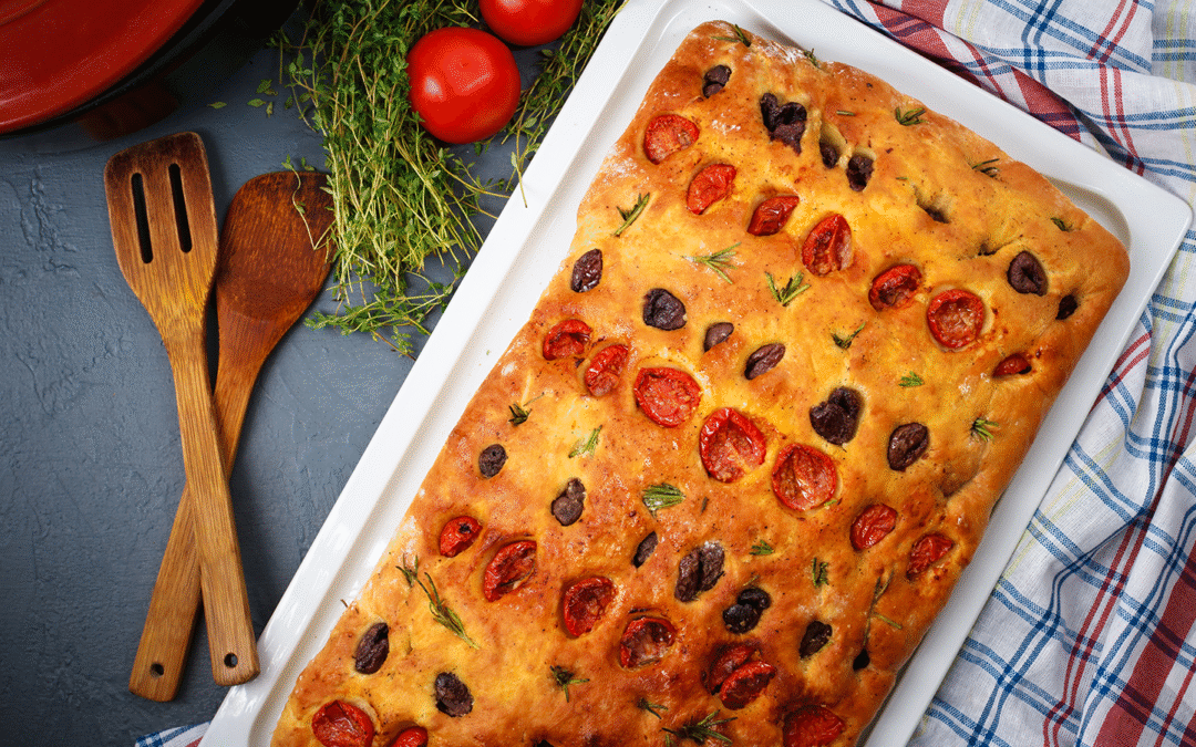 CAKE AUX TOMATES CONFITES, FETA ET OLIVES